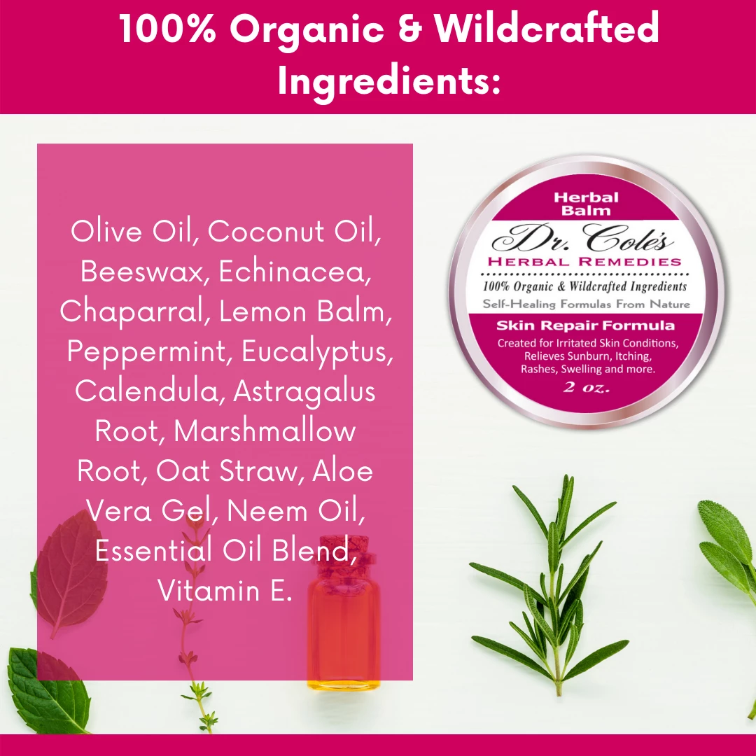 16 - Dr. Cole's Organic Skin Repair Herbal Balm