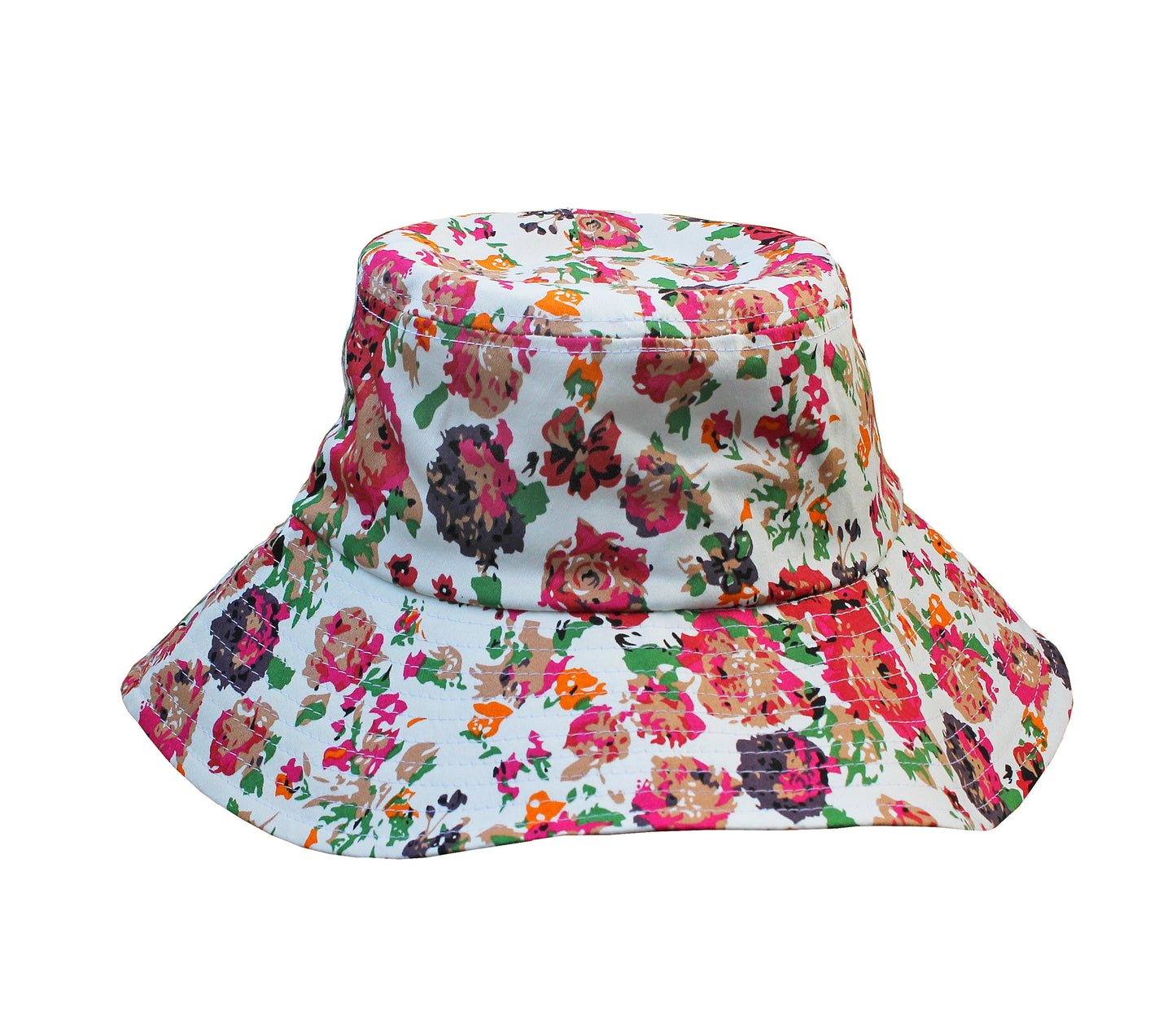 Cotton Bucket Sun Hat in Cottage Rose