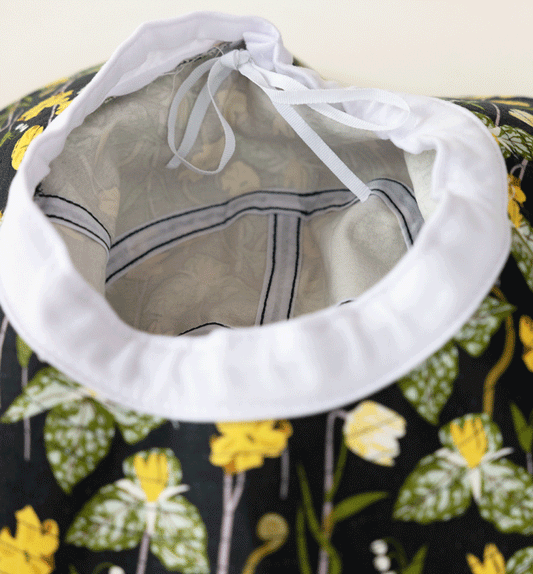 Cotton Bucket Sun Hat in Woodland Garden