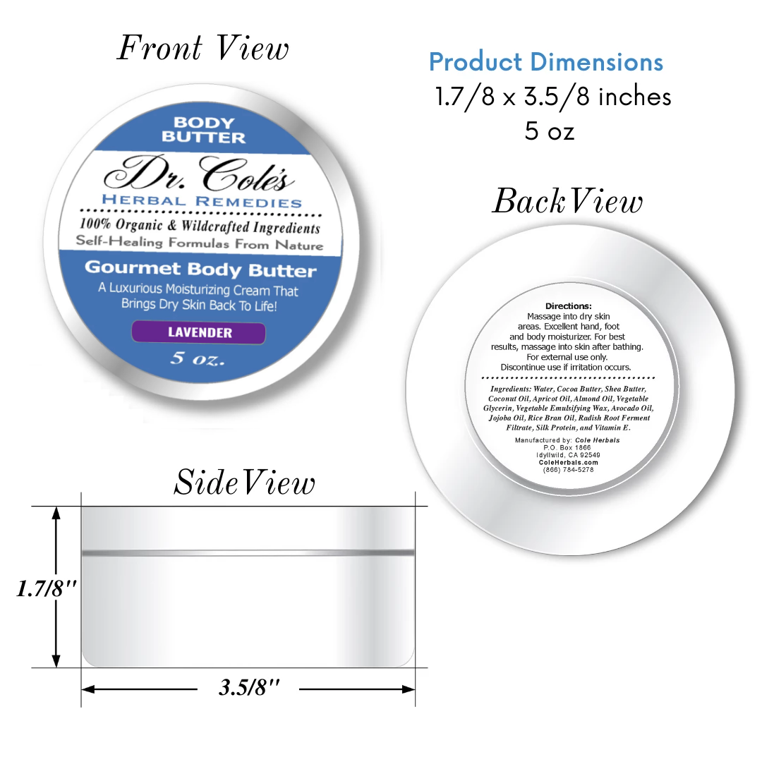 40 - Dr. Cole's Gourmet Body Butter - LAVENDER