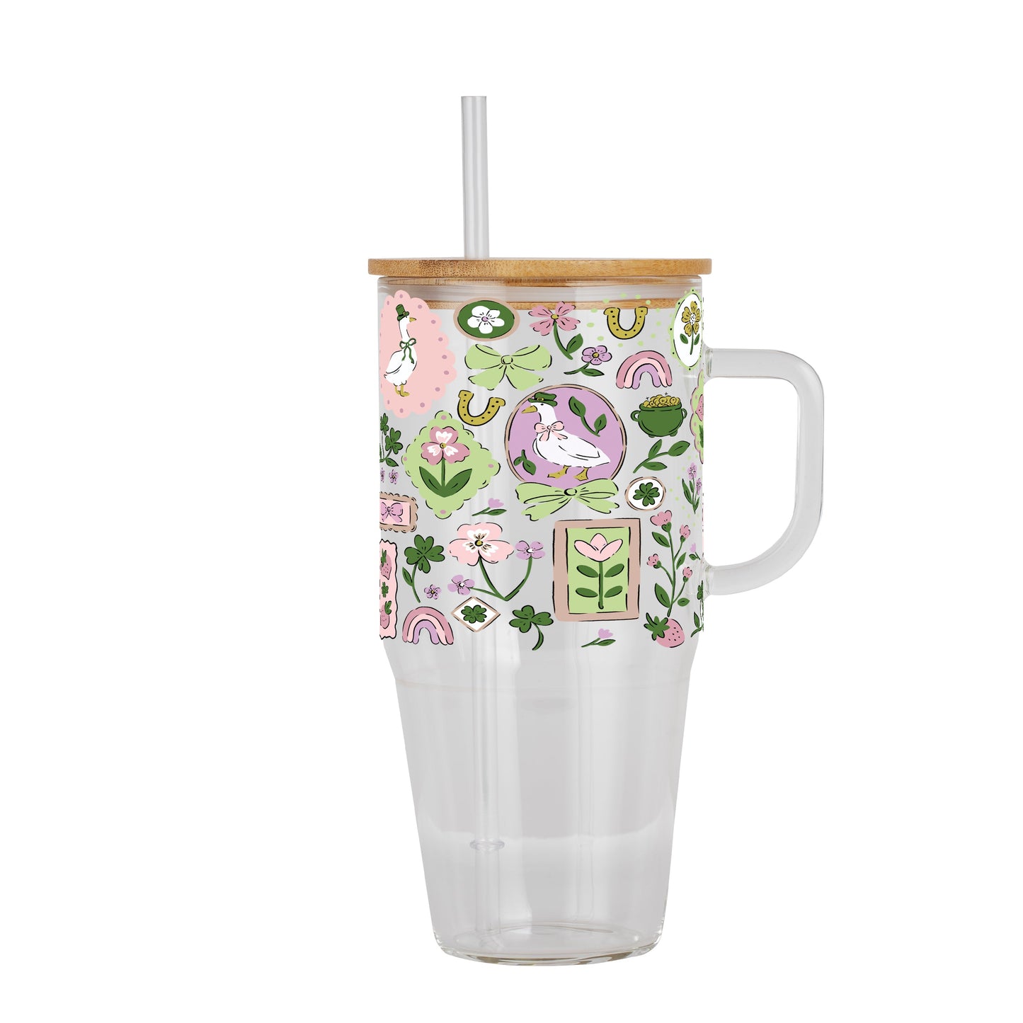 Lucky Geese Glass Cups