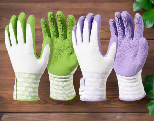 Soft touch bamboo garden gloves