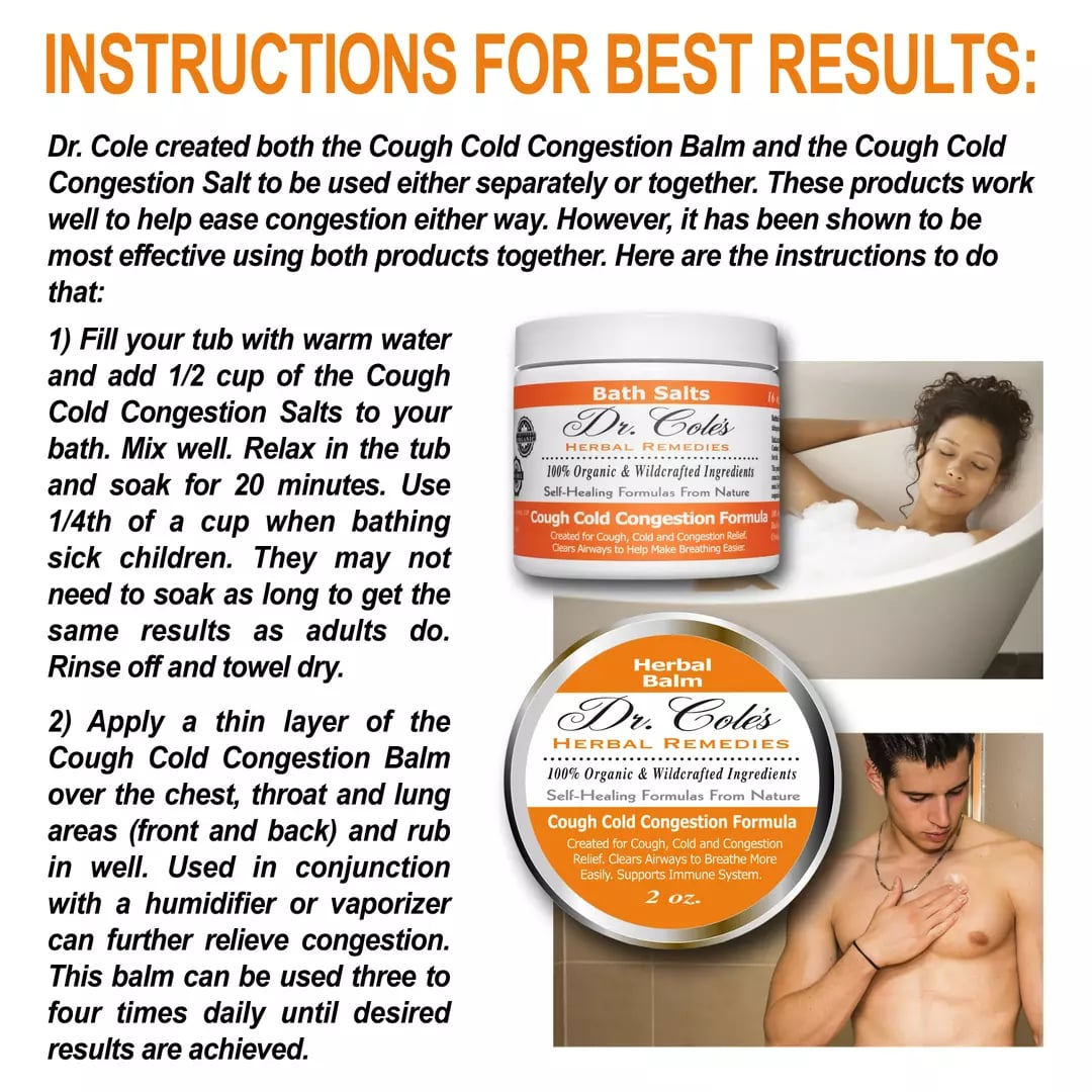 26 - Dr. Cole’s Organic Cough Cold Congestion Relief Balm