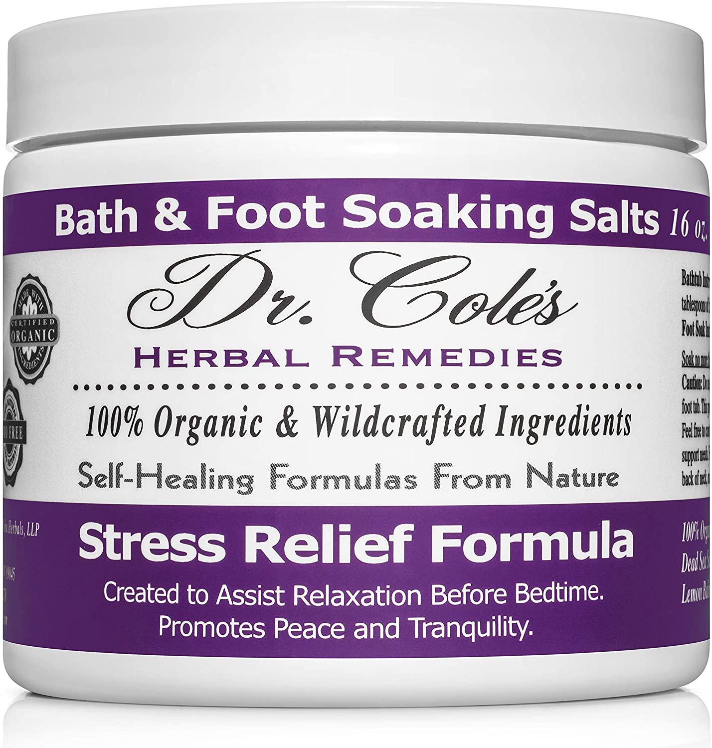31 - Dr. Cole's Stress Relief Soaking Salts