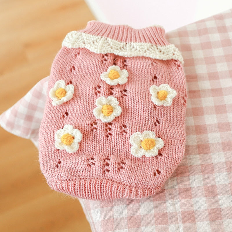 Blossoming Floral Dog Sweater