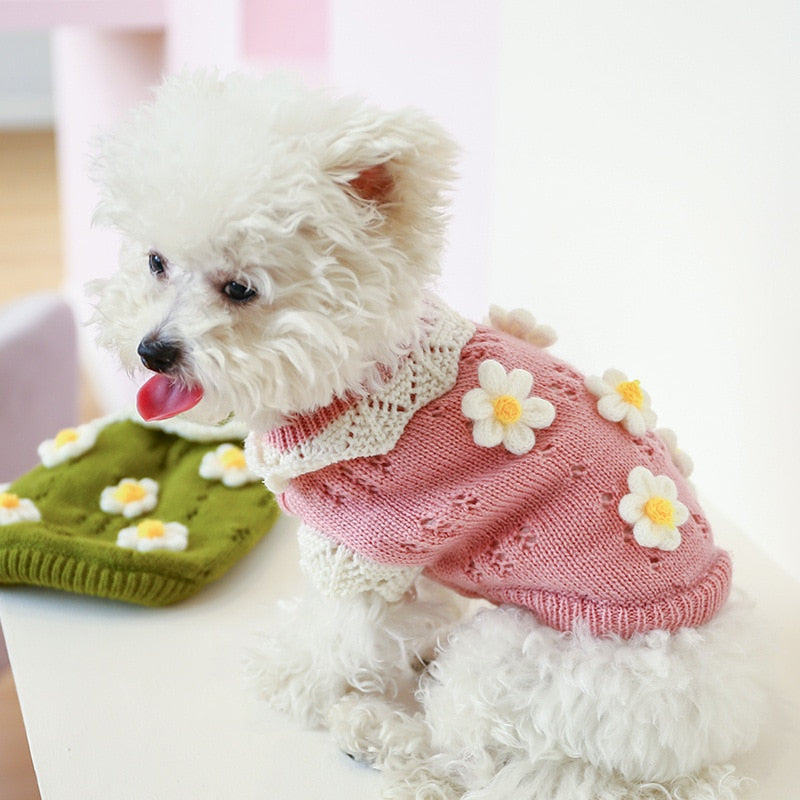 Blossoming Floral Dog Sweater