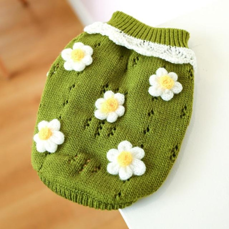 Blossoming Floral Dog Sweater