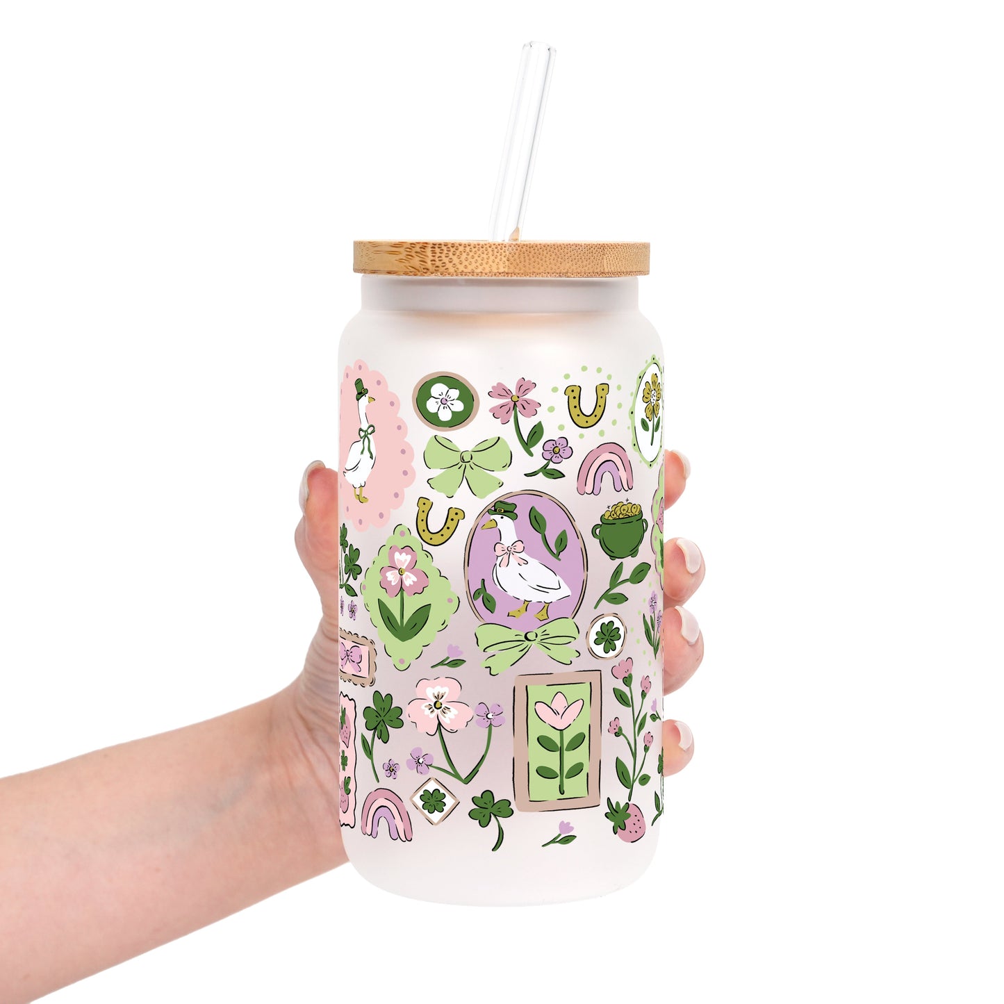 Lucky Geese Glass Cups