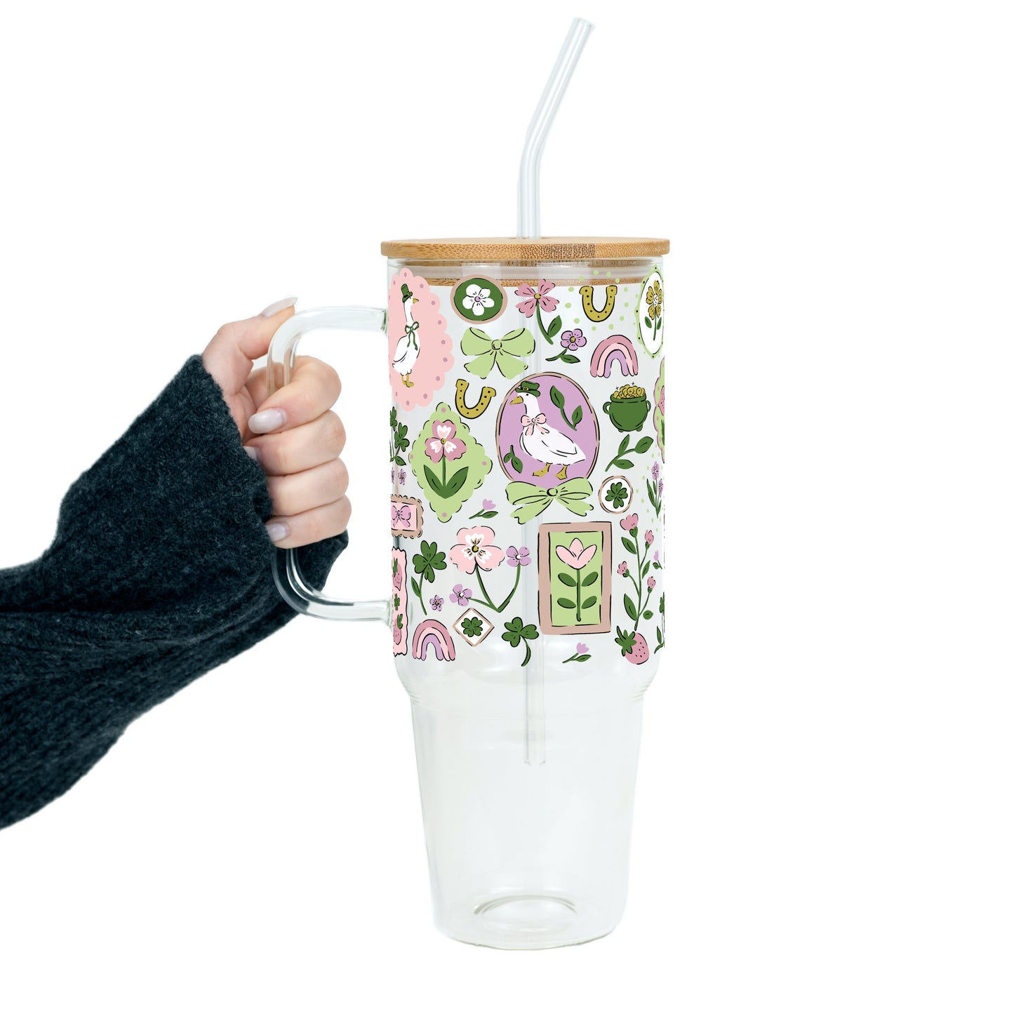Lucky Geese Glass Cups