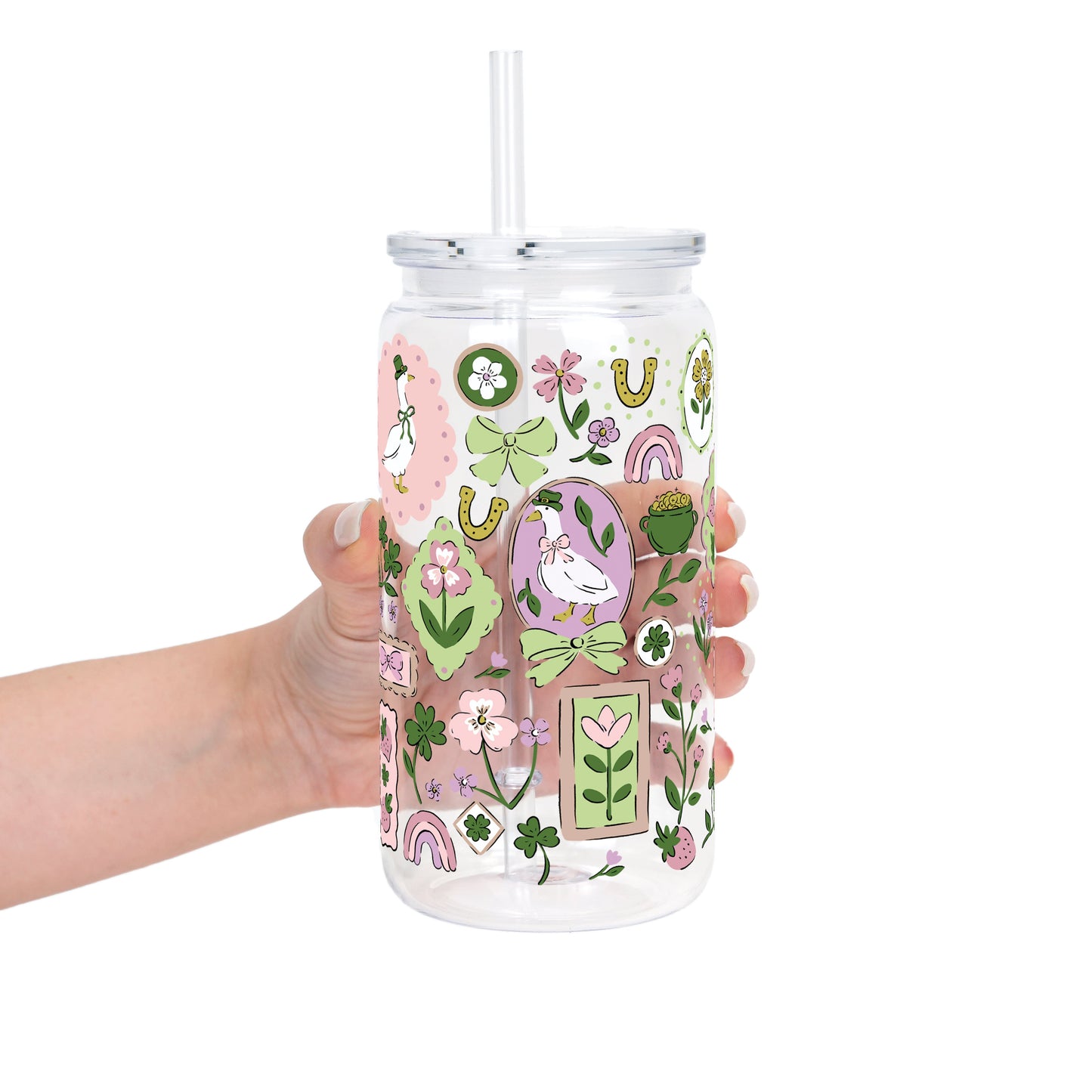 Lucky Geese Glass Cups