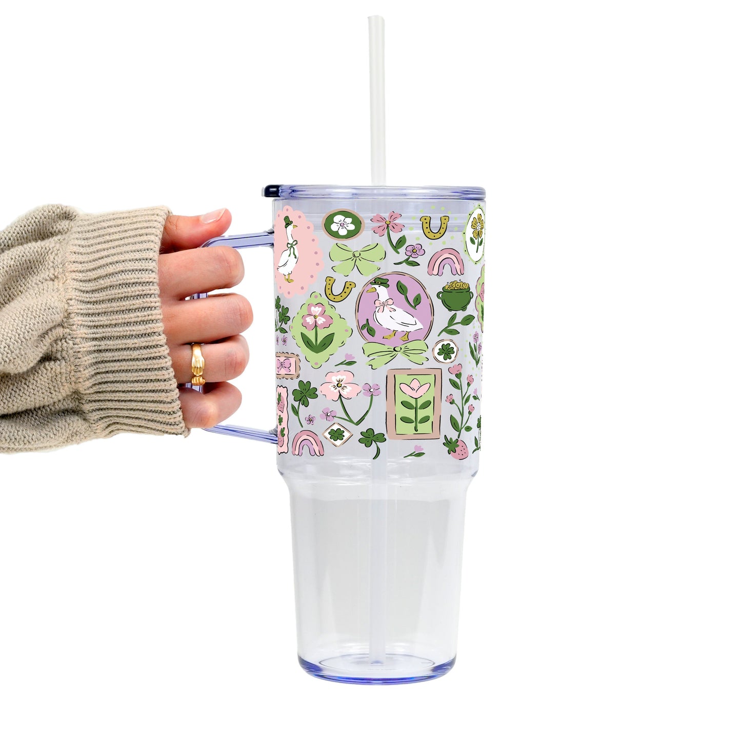 Lucky Geese Glass Cups