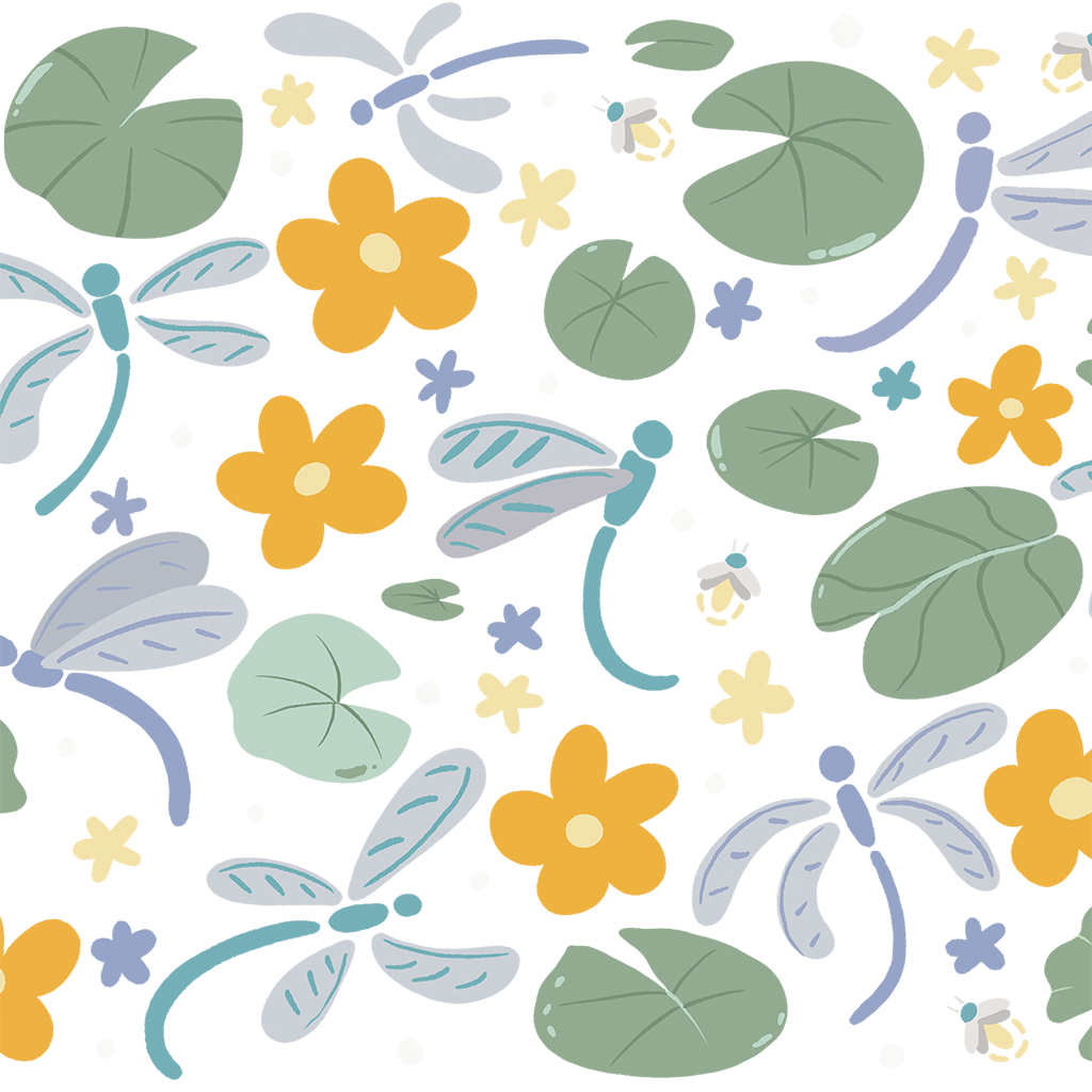 Spring Dragonflies Glass Cups