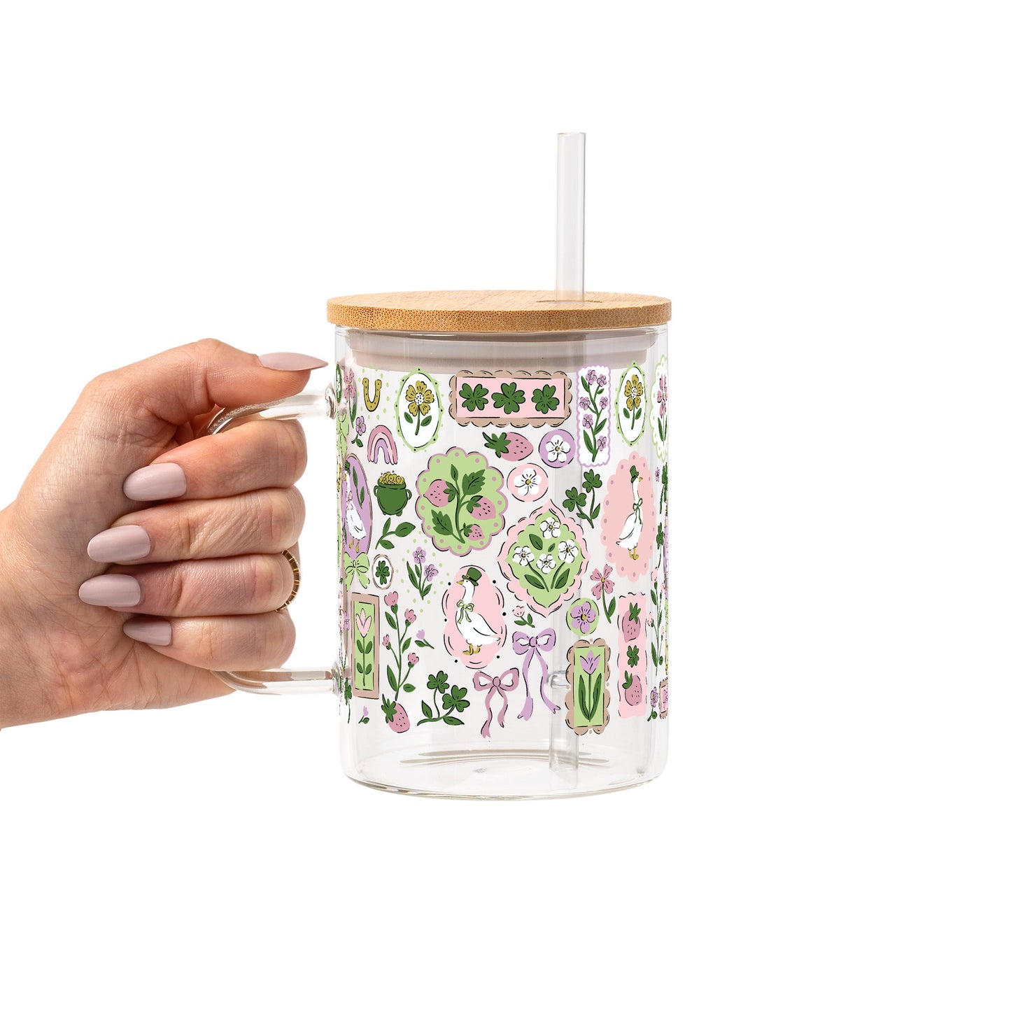 Lucky Geese Glass Cups