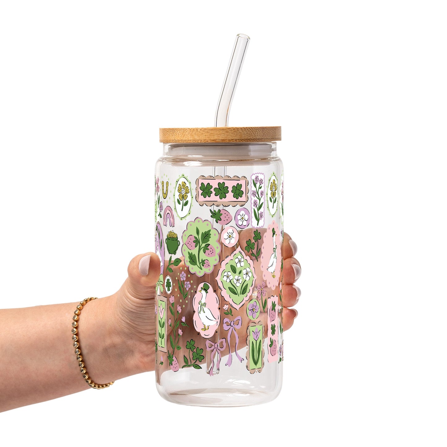 Lucky Geese Glass Cups