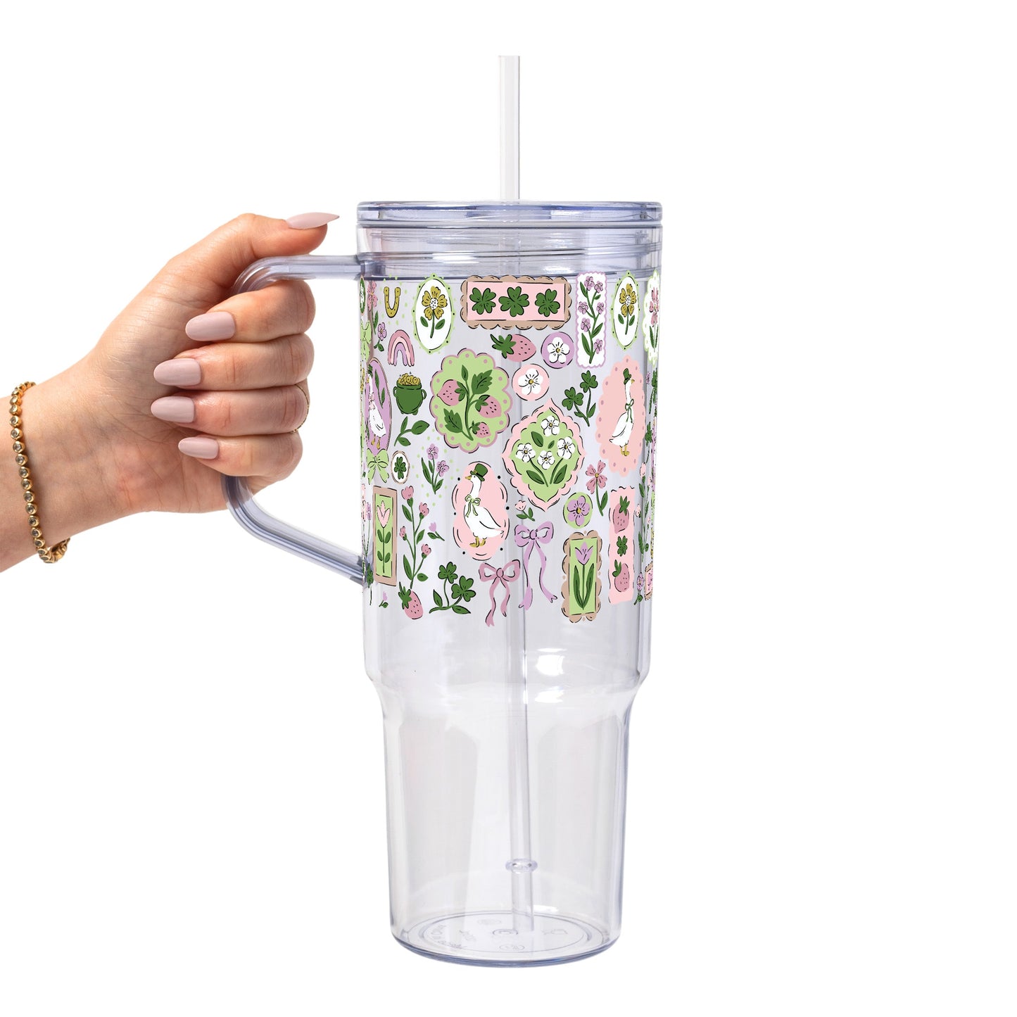 Lucky Geese Glass Cups