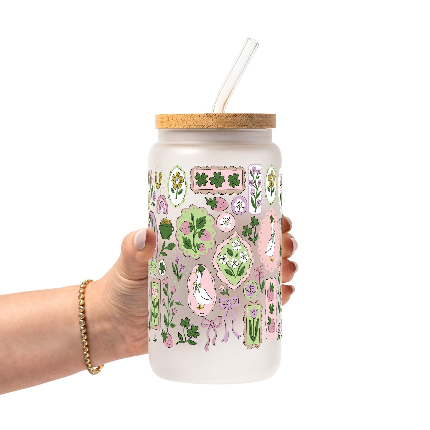 Lucky Geese Glass Cups