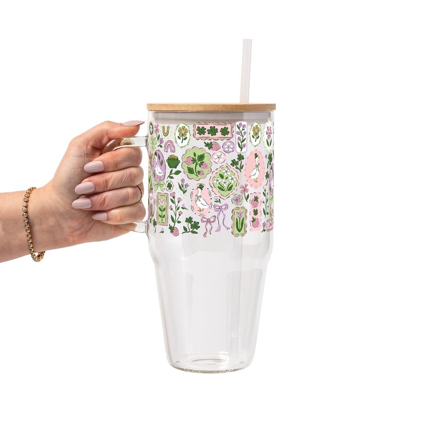 Lucky Geese Glass Cups