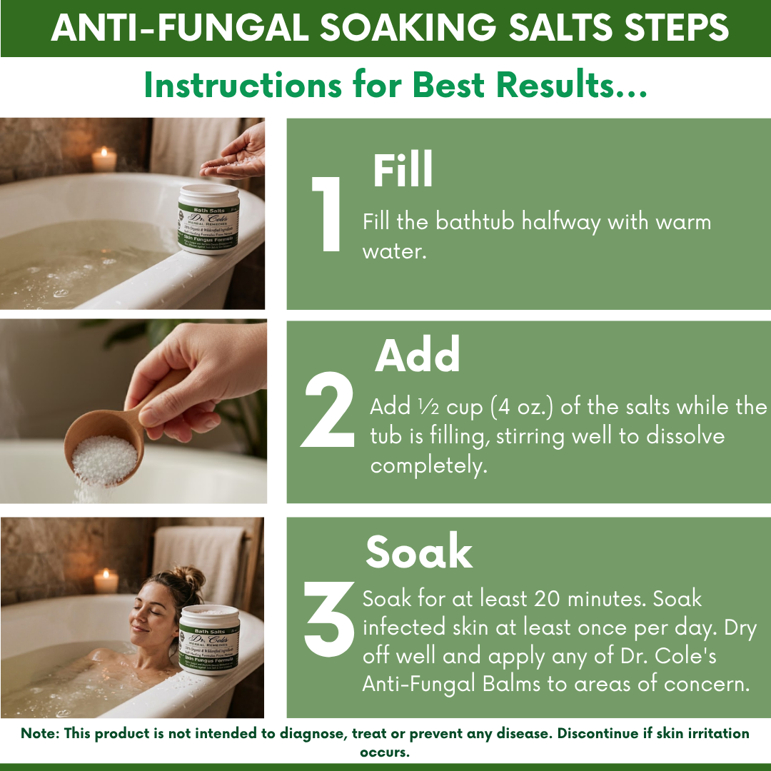 11 - Dr. Cole’s Organic Anti-fungal Skin Soaking Salts