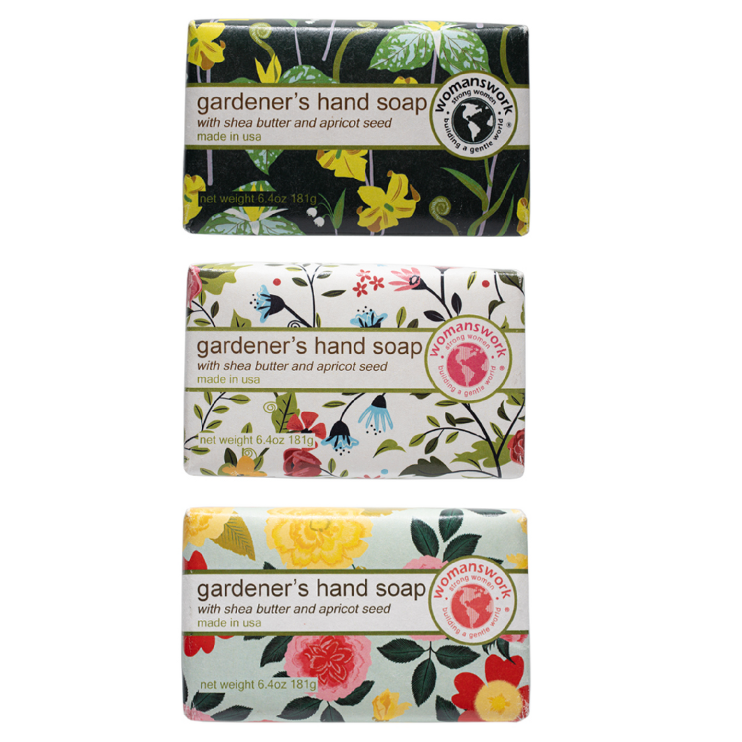 Gardeners Hand Soap packaged in Woodland Garden Print