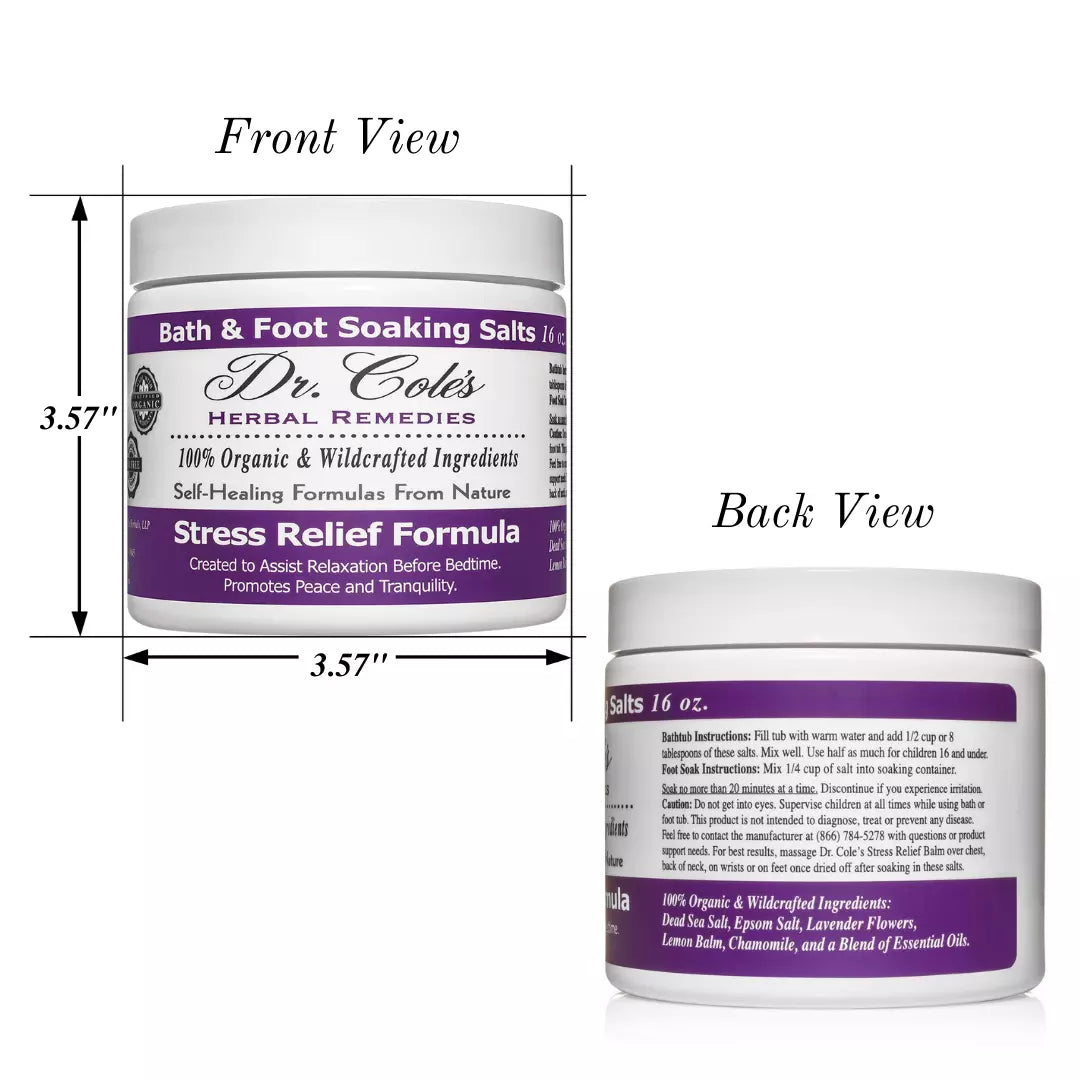 31 - Dr. Cole's Stress Relief Soaking Salts