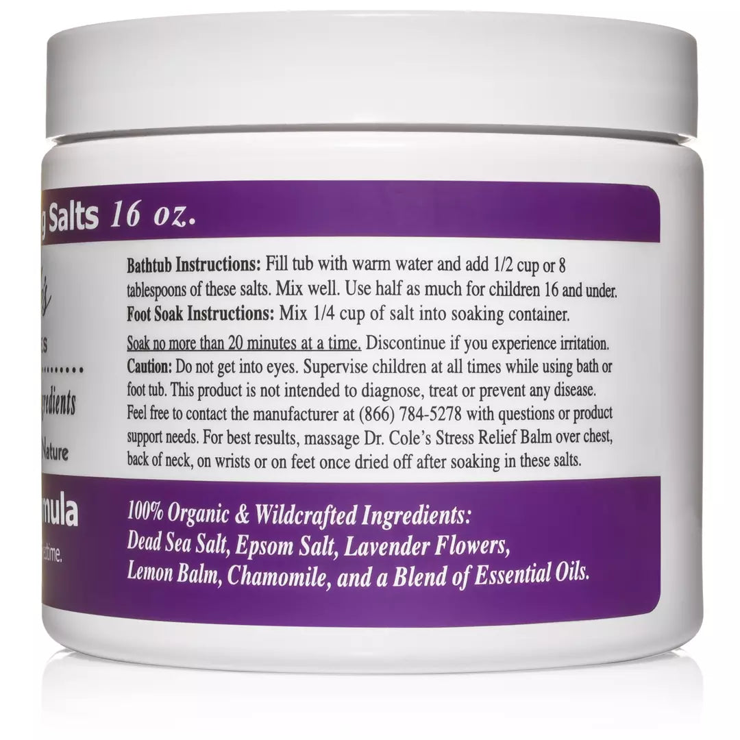 31 - Dr. Cole's Stress Relief Soaking Salts